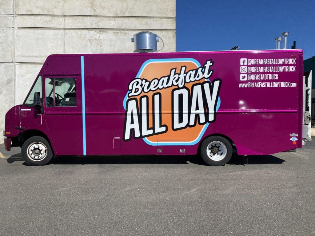 Breakfast All Day Vehicle Wrap