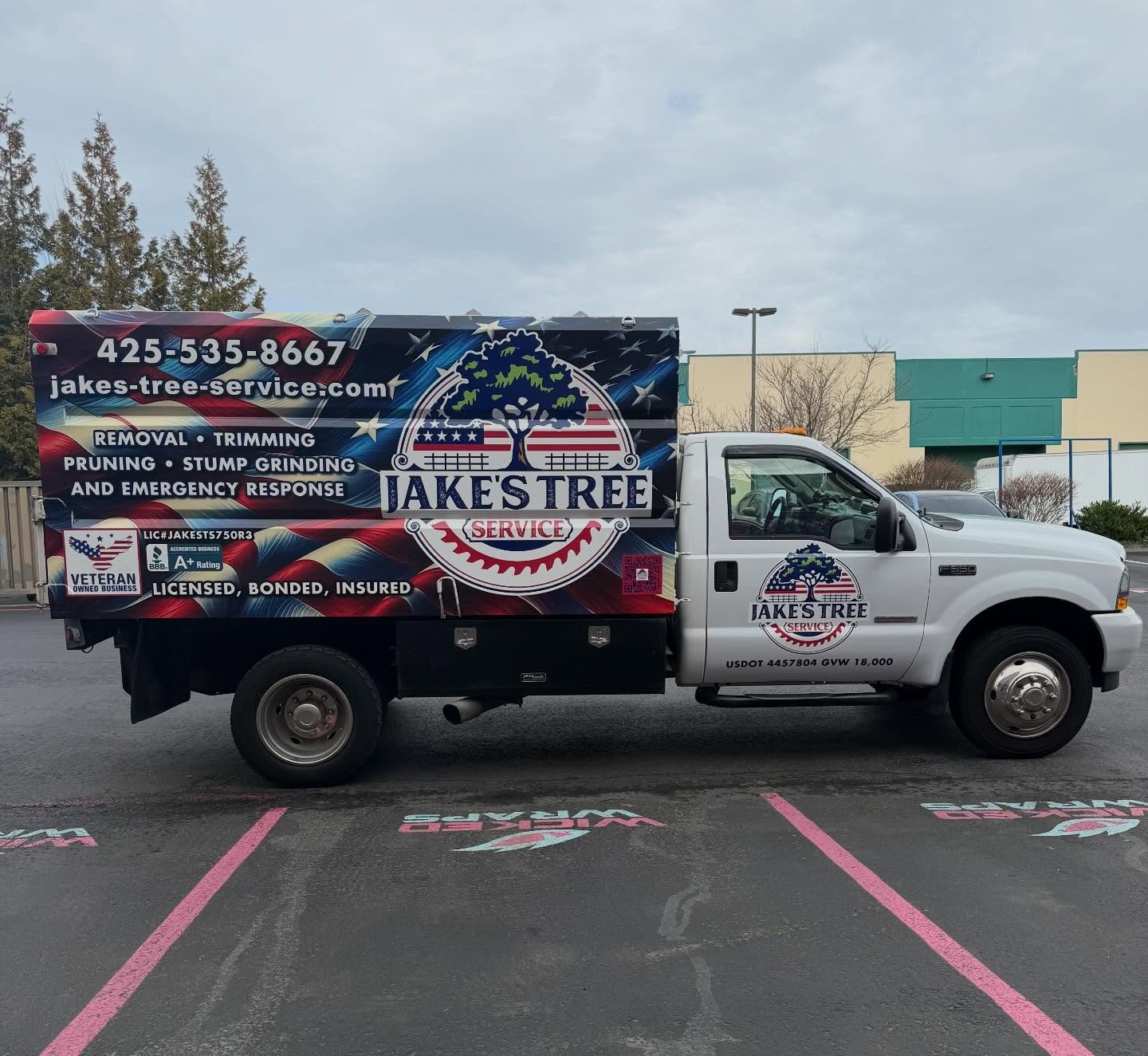 small business truck before wrap — Wicked Wraps startup branding project