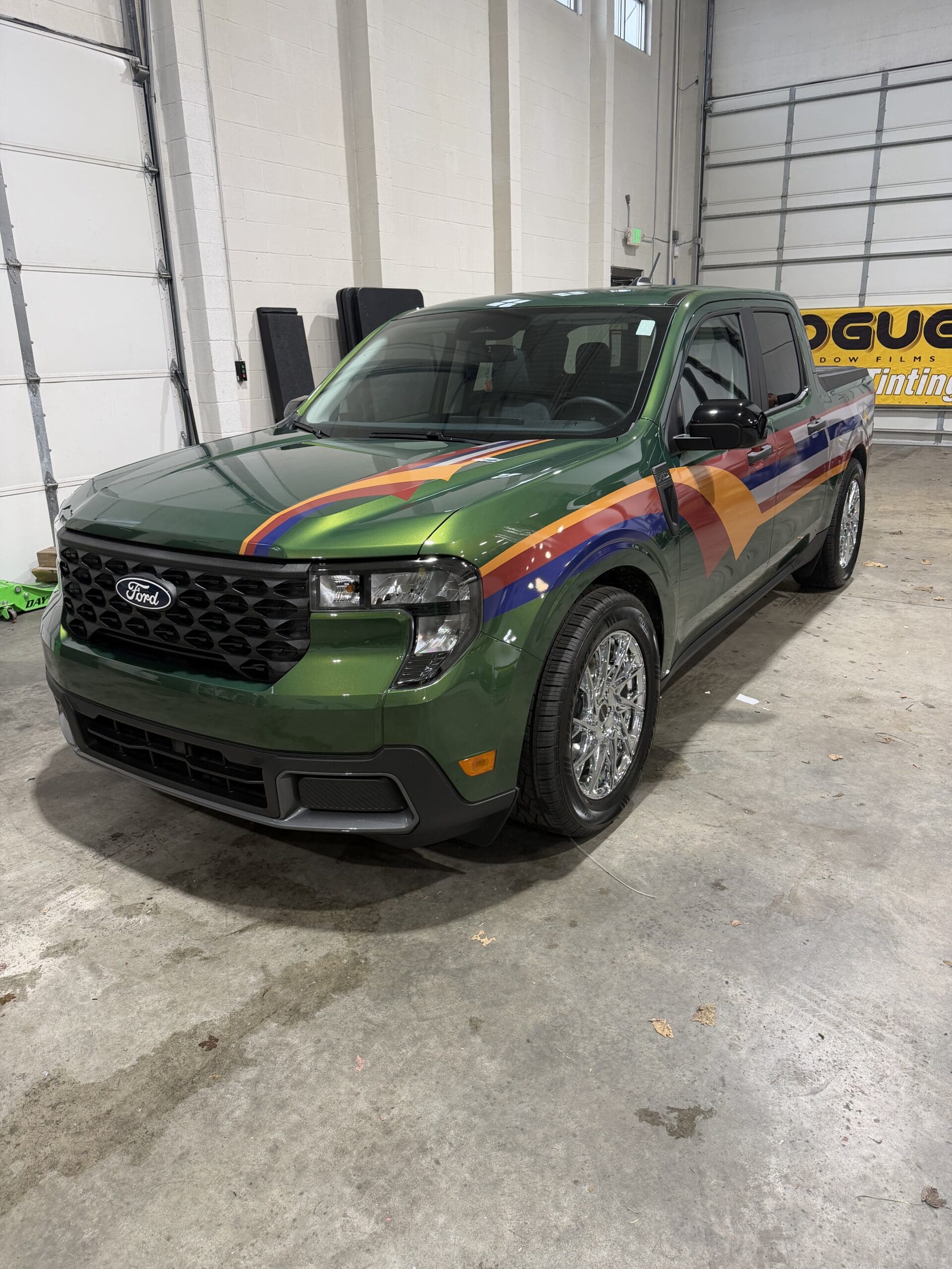 Ford Maverick – Custom Retro Racing Stripe Graphics
