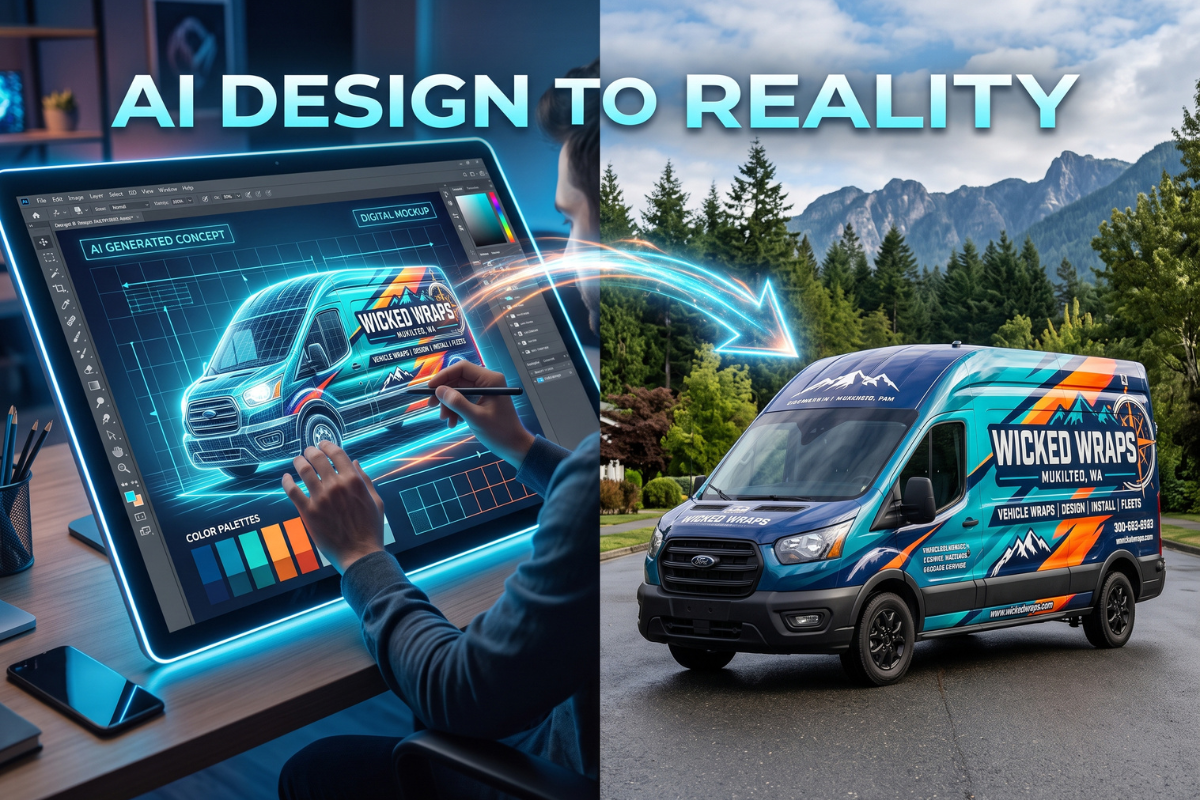 AI Design to Reality: How Wicked Wraps Brings Your Vision to Life