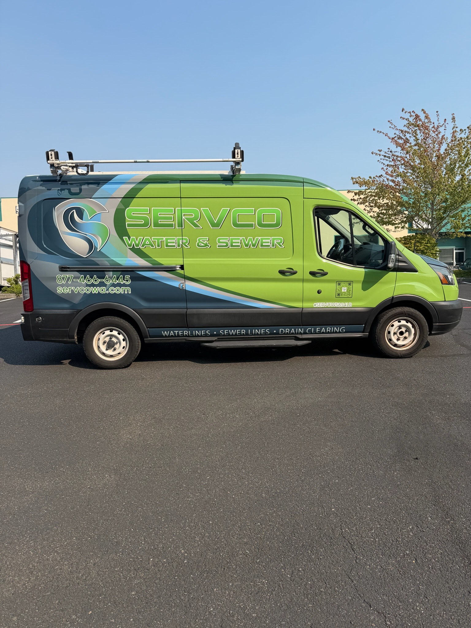 ServCo Water & Sewer wrap project, photo 1