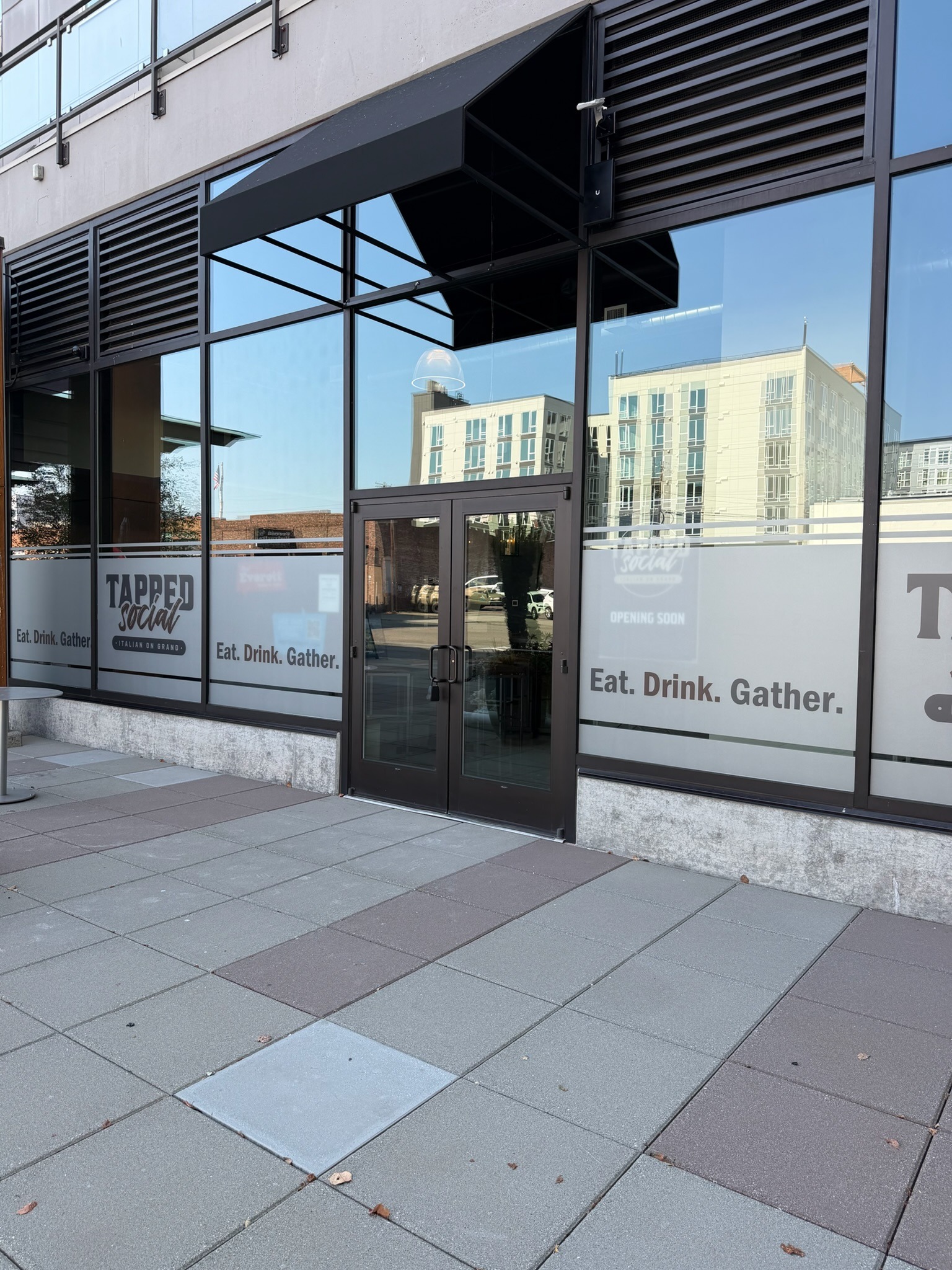 Additional view of Tapped Social House – Storefront Frosted Film — photo 2.