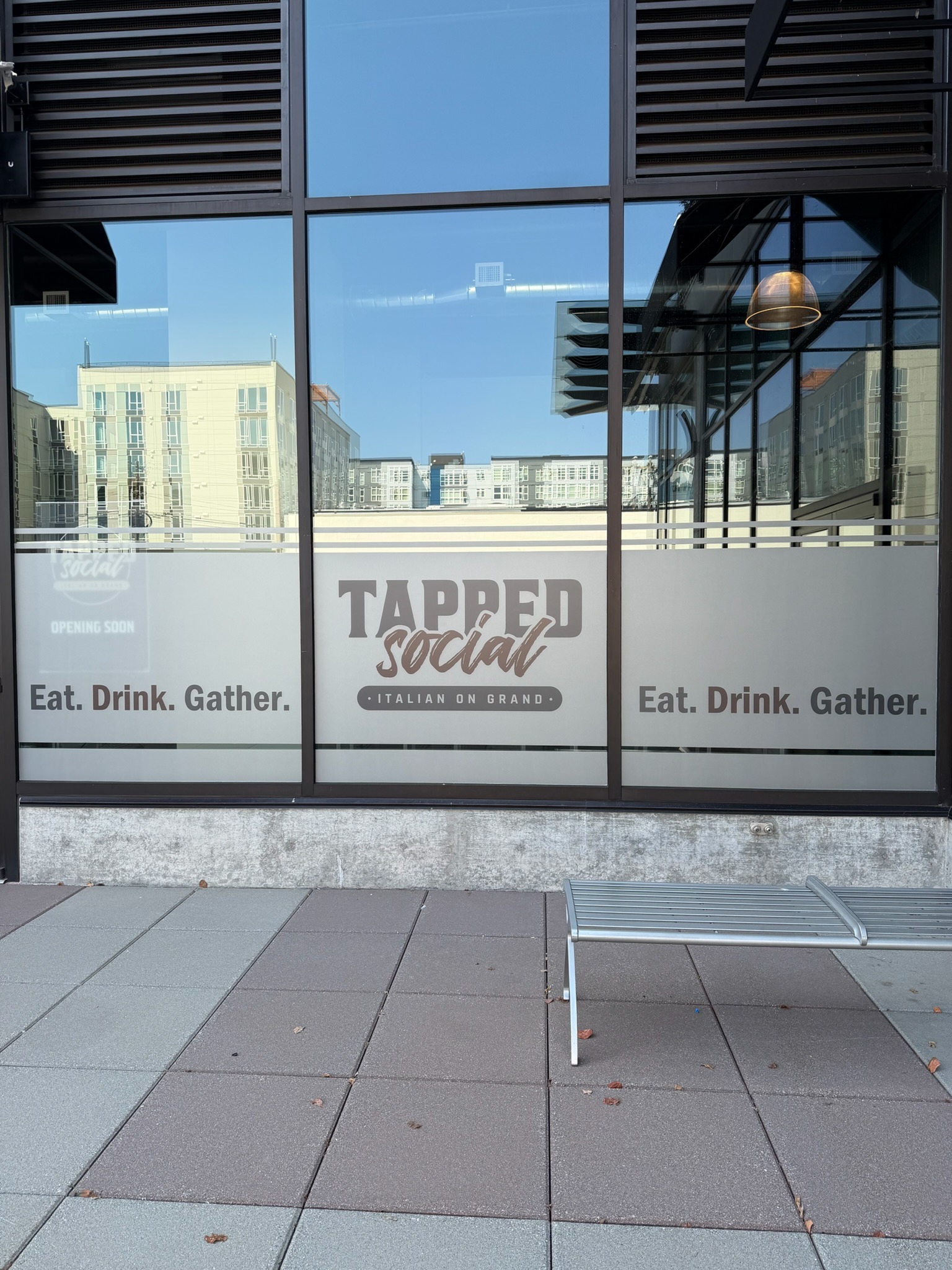 Additional view of Tapped Social House – Storefront Frosted Film — photo 3.