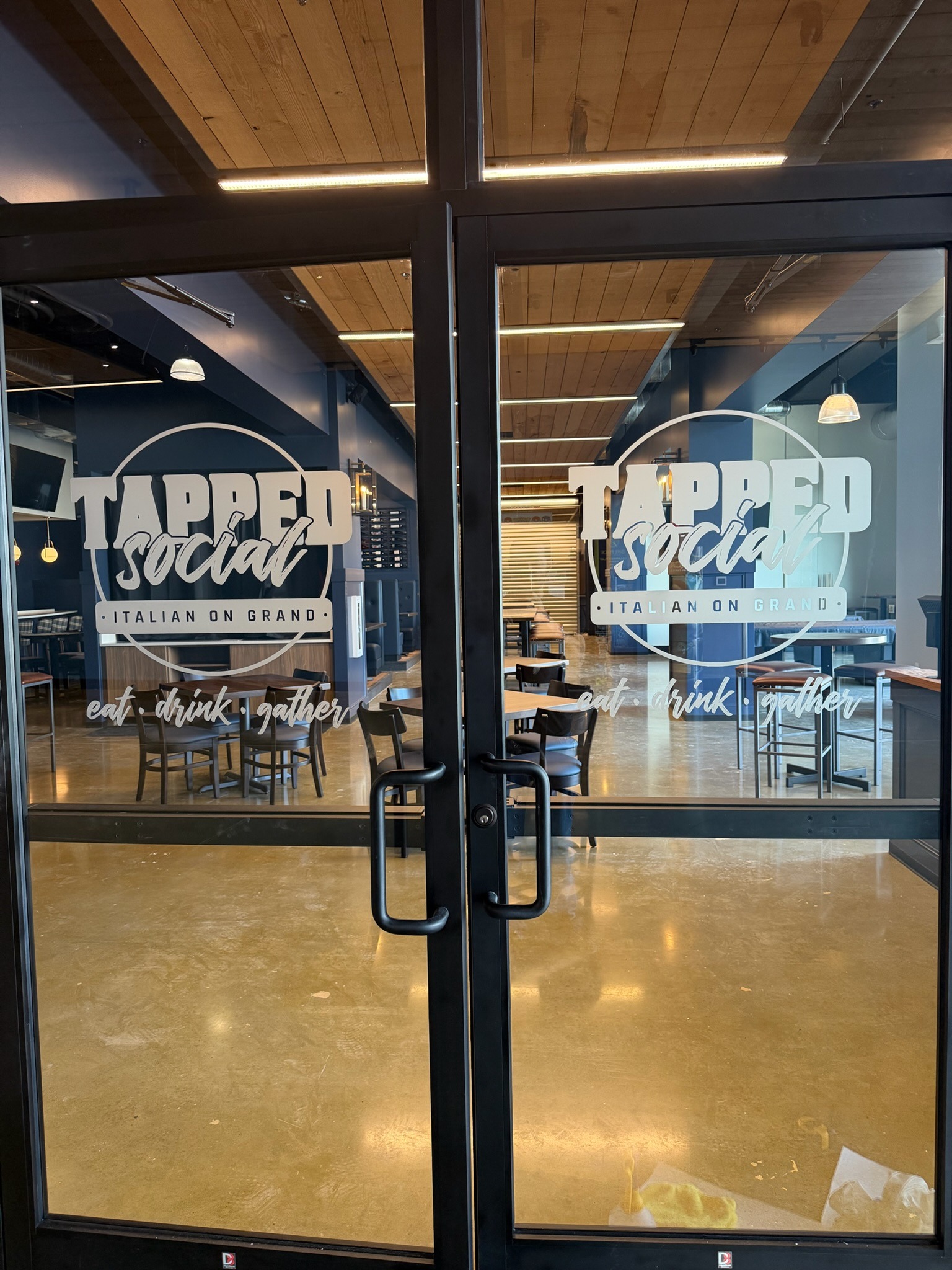 Additional view of Tapped Social House – Storefront Frosted Film — photo 4.