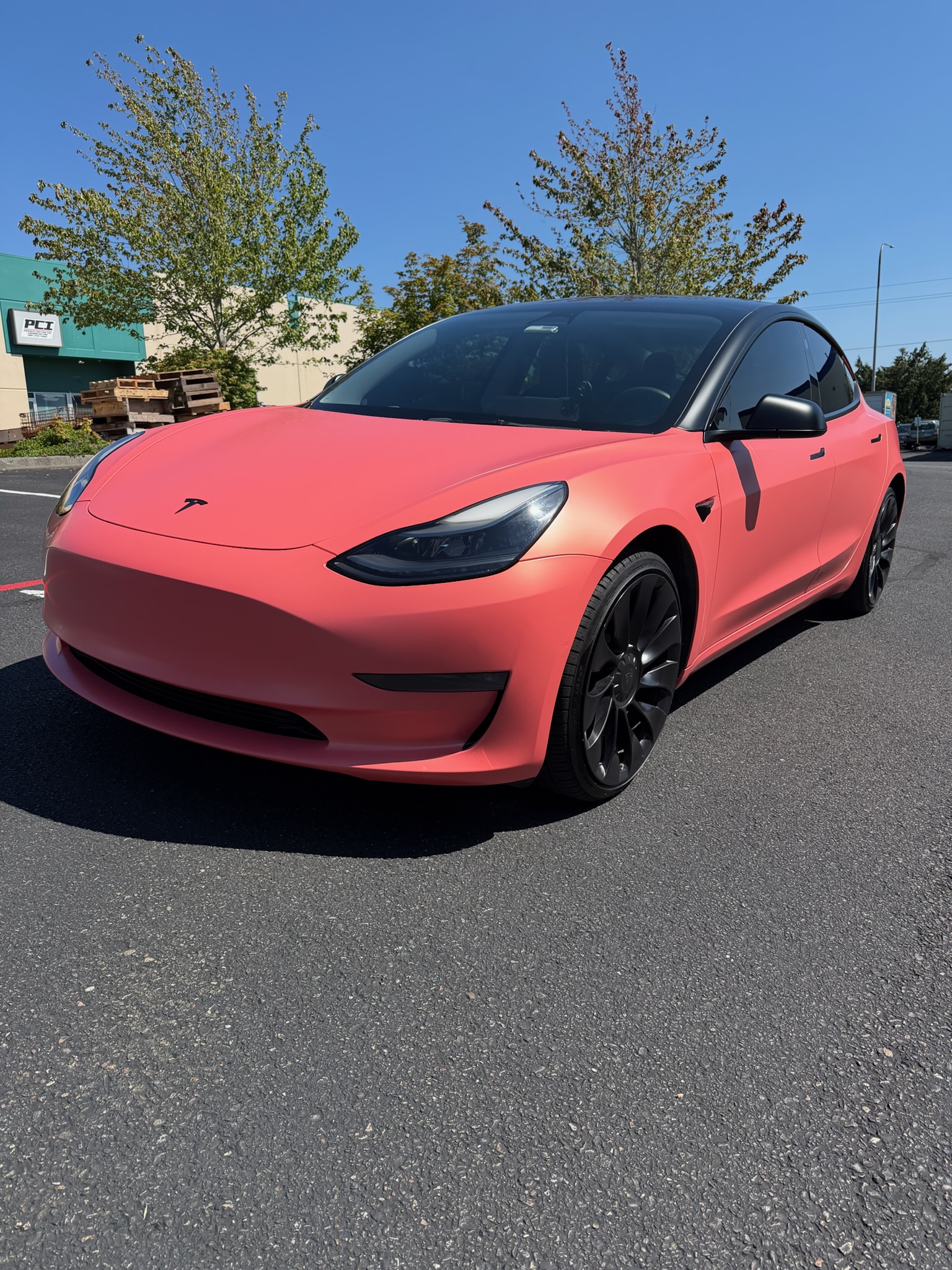 Tesla Model 3 wrap project, photo 1
